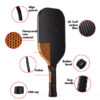 Carbon Fiber Pickleball Paddle(PP+k twill)