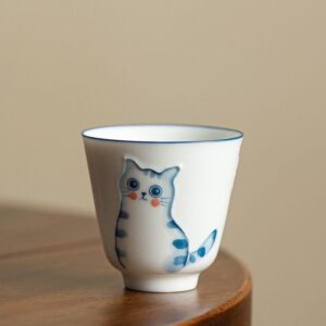 Ceramic Cat Cup